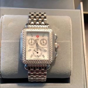 Michele Art Deco watch 40 mm with diamonds